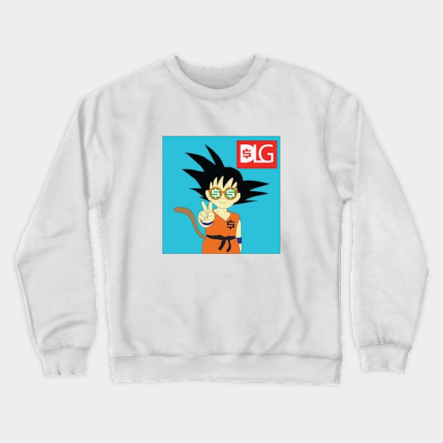 Money Kid Goku Crewneck Sweatshirt by De La Grind Studio
